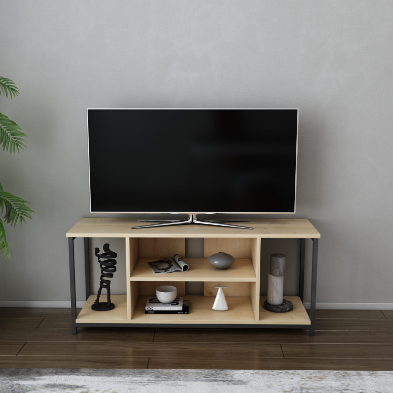 Comoda TV Rinaldo - Negru, Oak