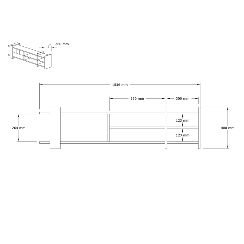 Comoda TV Rinia, Pako World, Stejar-Antracit, 153x60x40 cm