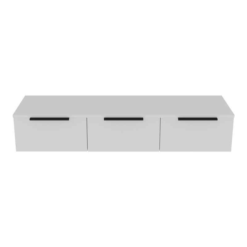 Consola cu 3 sertare Doha, Pako World, Alb, 120x39x22 cm - 3 | YEO