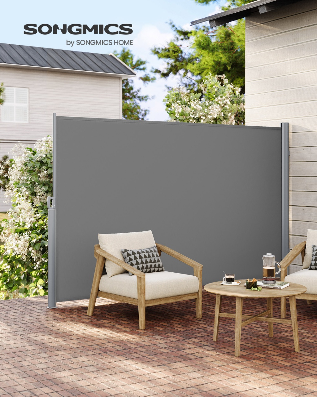 Copertina laterala Songmics Gri 180x350 cm - 2 | YEO