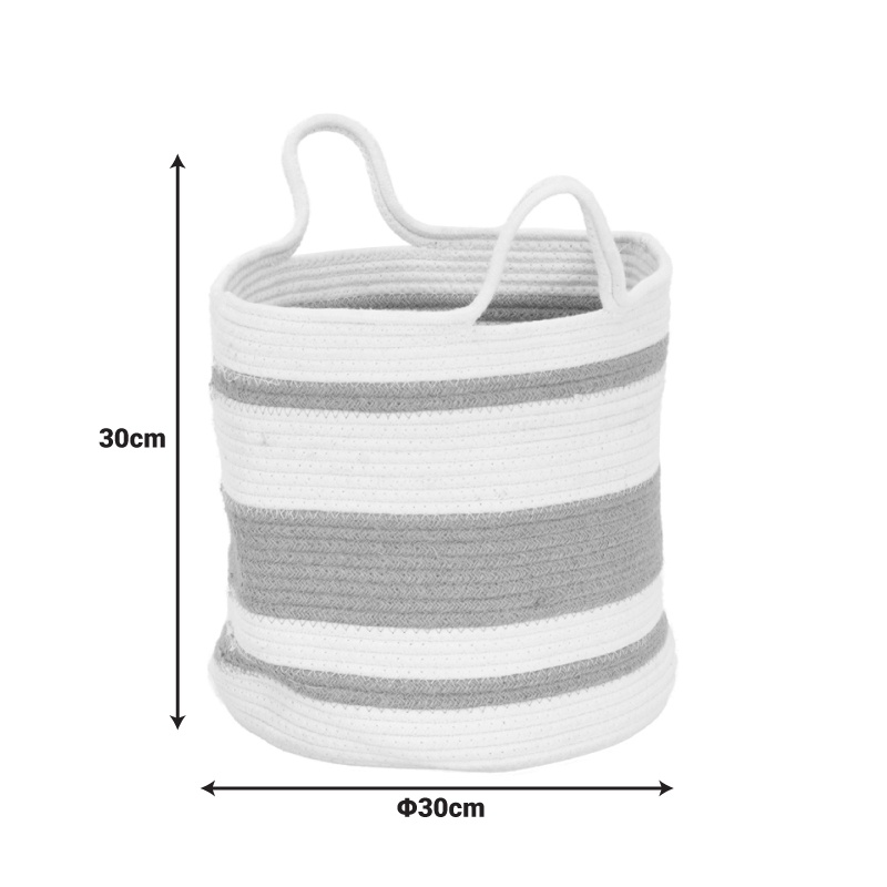 Cos decorativ Mibra Alb 30x30x30 cm