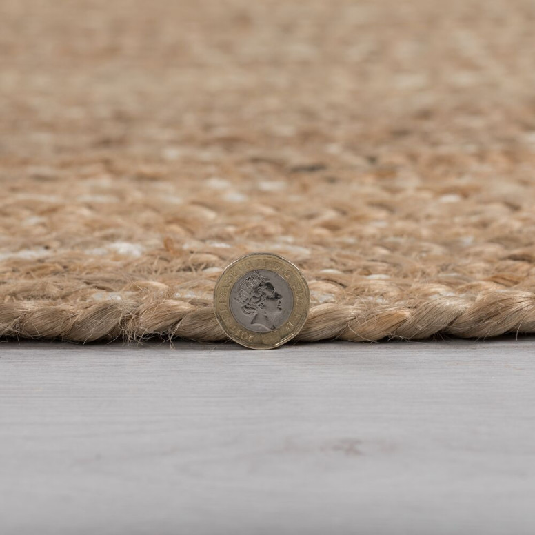 Covor Capri Jute Circle Natural 180X180 cm, rotund, Flair Rugs - 2 | YEO