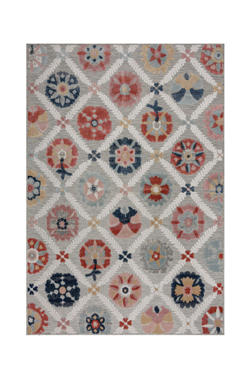 Covor Flora Outdoor Gri 200X290 cm, Flair Rugs - 1 | YEO