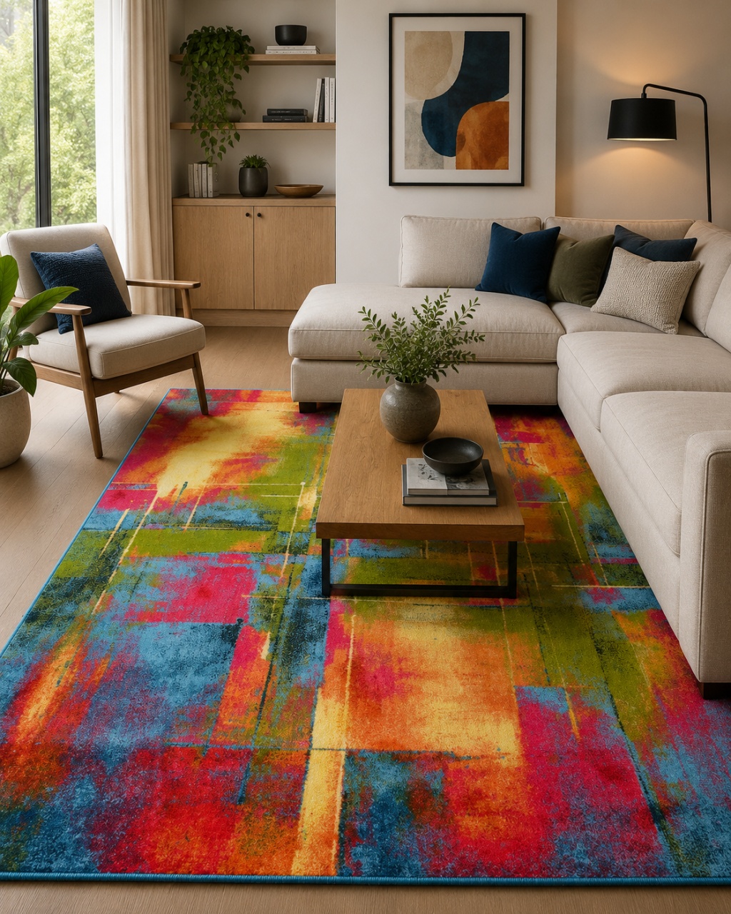 Covor, Leniv, Multicolor, 120x170 cm, Delta 11023