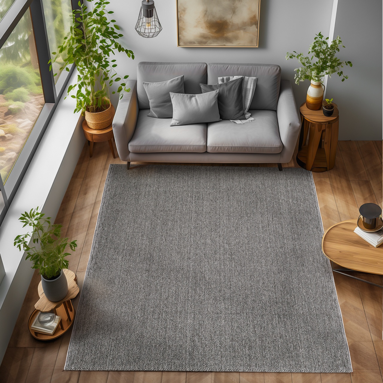 Covor Loom Gri 160x230 cm - 1 | YEO