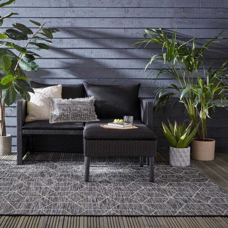 Covor Napoli Negru 160x230 cm, Flair Rugs