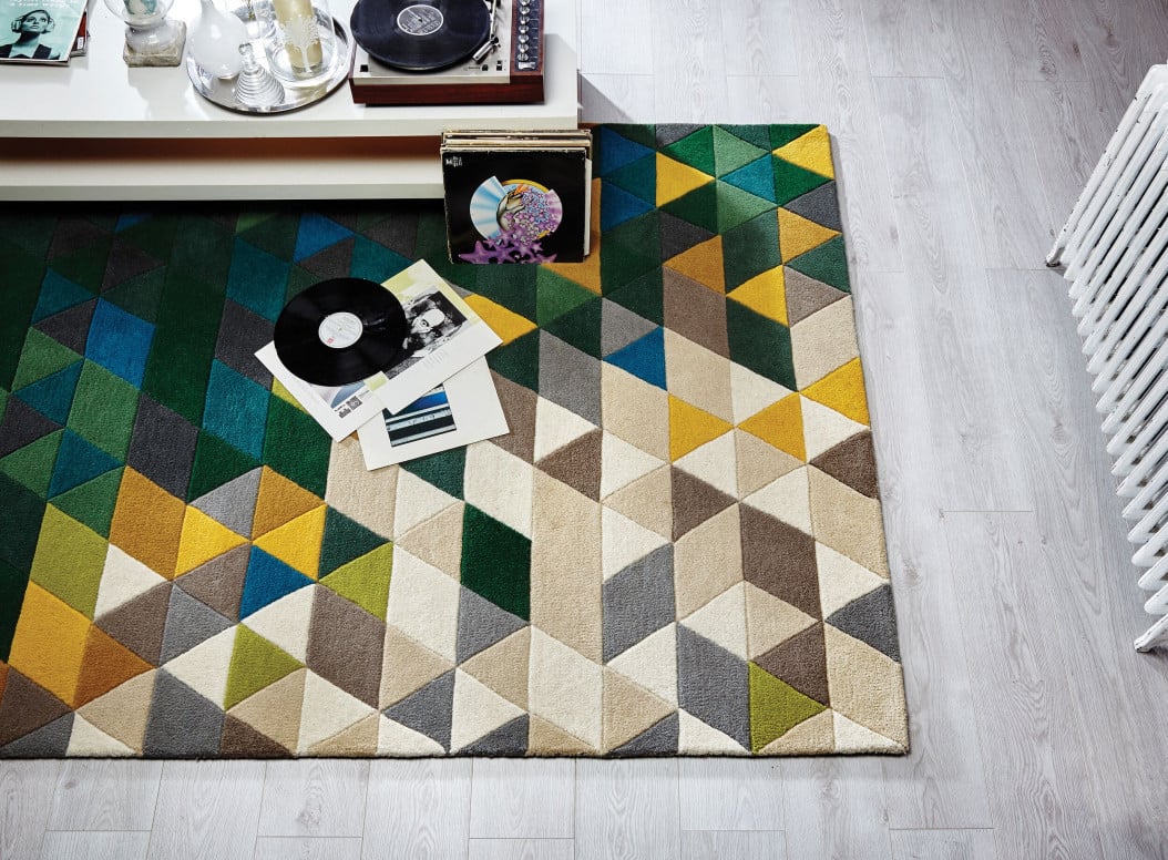 Covor Prism Verde/Multicolor 160X220 cm, Flair Rugs