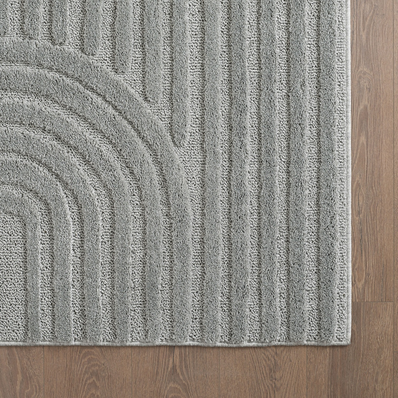 Covor rotund Art Argintiu boho 120x120 cm - 1 | YEO