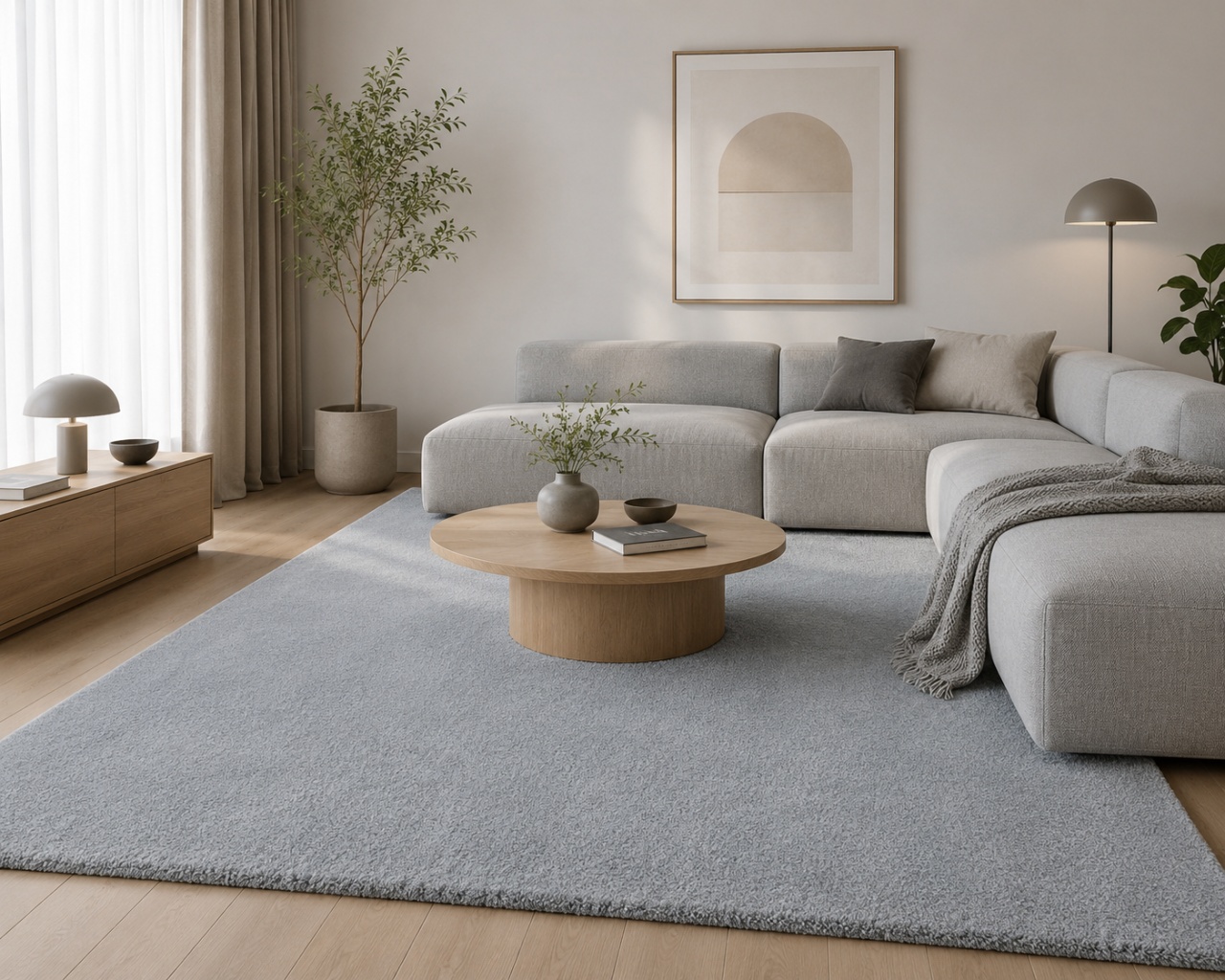 Covor, Soft, Albastru deschis, 160x230 cm, Delta 71481