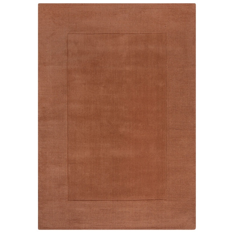 Covor Textured Wool Border Portocaliu 200X290 cm, Flair Rugs - 1 | YEO
