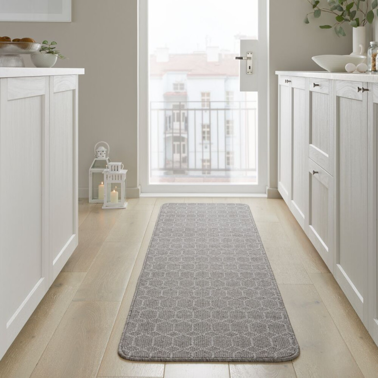 Covor traversă Argyll Washable Gri 57X230 cm, Flair Rugs