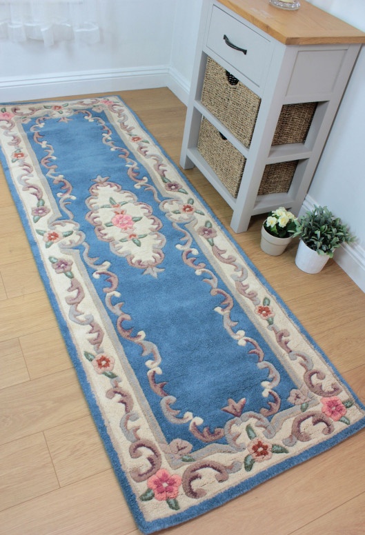 Covor traversă Aubusson Albastru 67X210 cm, Flair Rugs