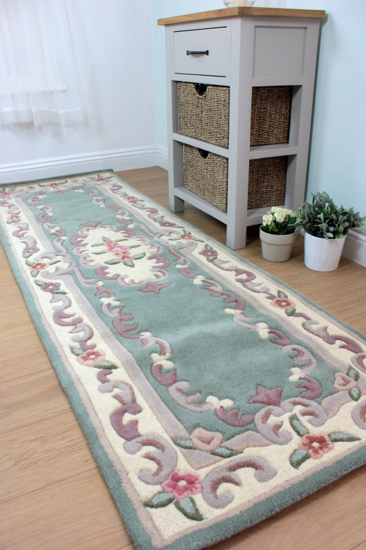 Covor traversă Aubusson Verde 67X210 cm, Flair Rugs