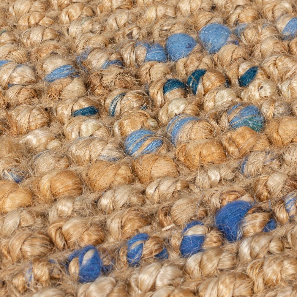 Covor traversa Sarita Jute Boucle Natural Albastru 60X300 cm, Flair Rugs - 2 | YEO