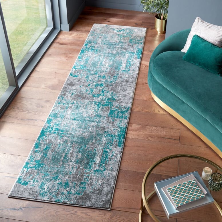 Covor traversă Wonderlust Verde 80X300 cm, Flair Rugs - 3 | YEO