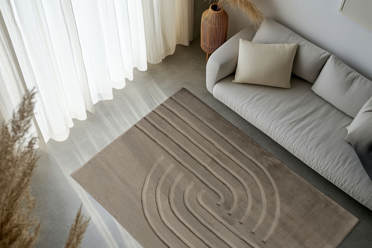 Covor Zen Deluxe Taupe 80x150 cm - 3 | YEO