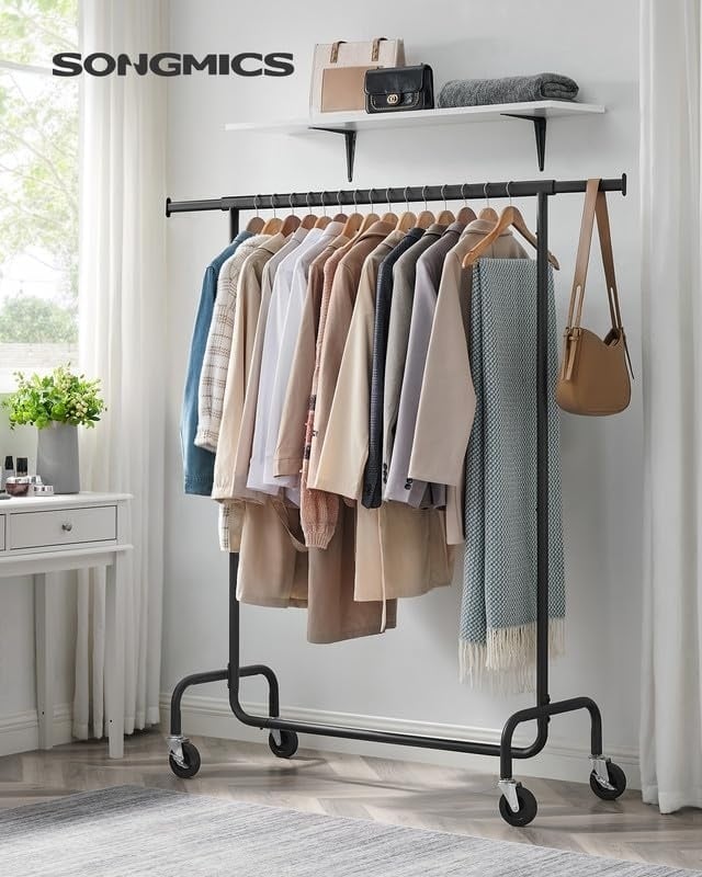 Cuier stander Negru Songmics 150x45x162.8 cm - 1 | YEO