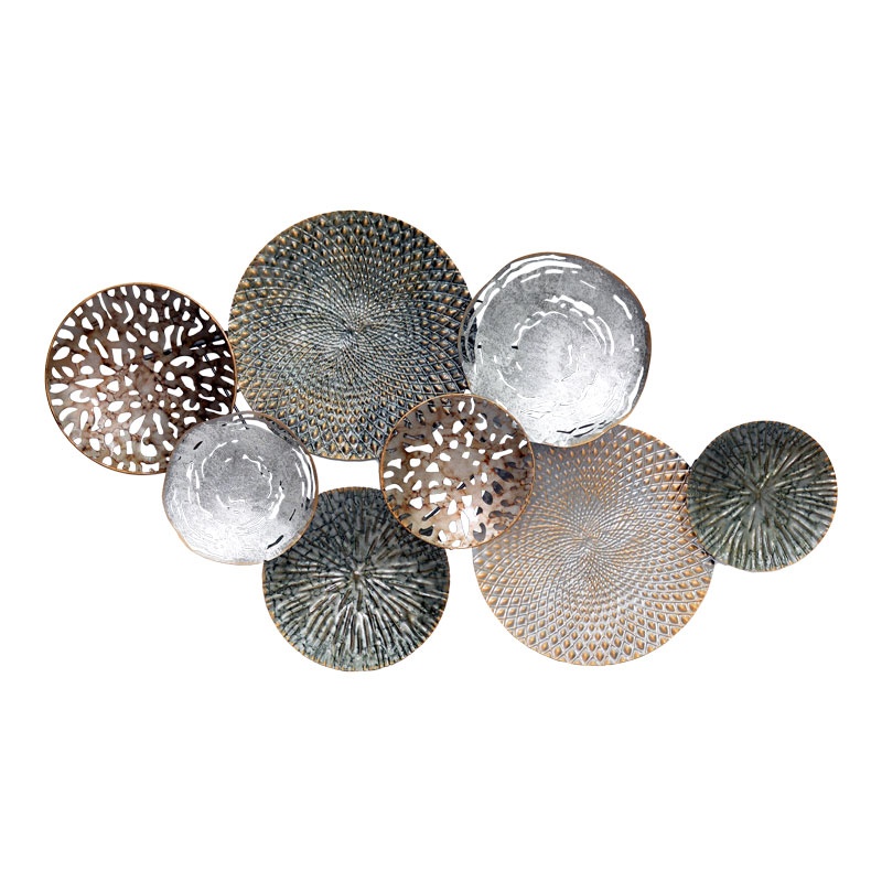 Decoratiune de perete din metal Lorenzo Pako World Multicolor 103.5x5.1x59.1 cm