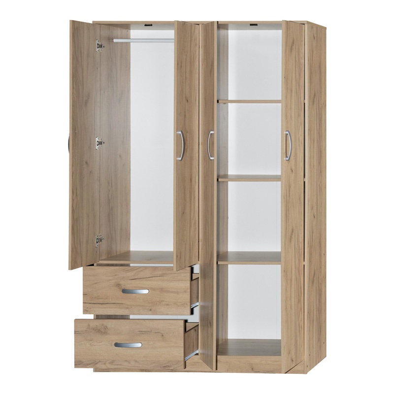 Dulap 4 usi cu 2 sertare Zelia Maro 120x42x180 cm - 2 | YEO