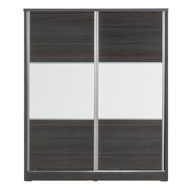 Dulap cu 2 usi glisante Chase culoarea wenge 152.5x56.5x185cm