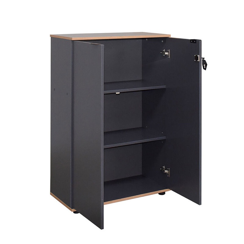 Dulap pentru birou Taker I, Pako World, Antracit, 72x34x109 cm