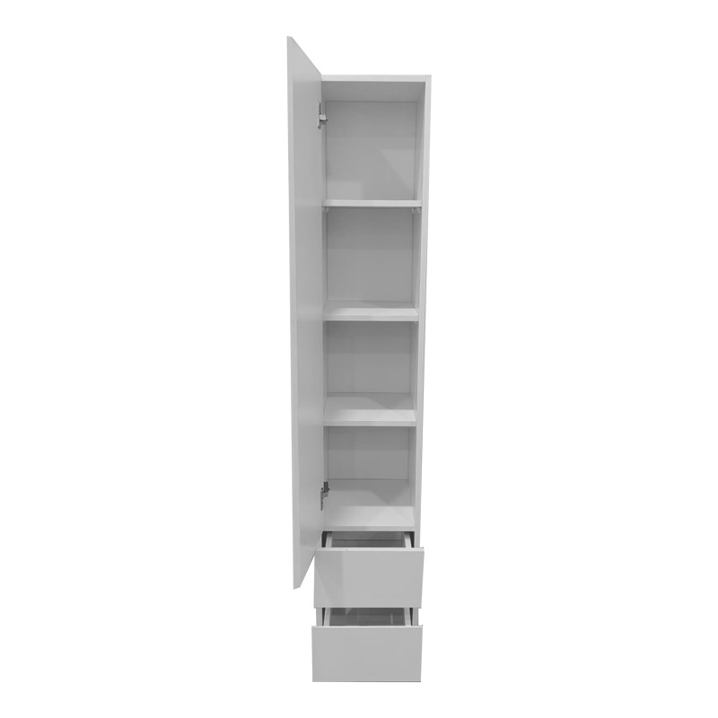 Dulap soldat cu oglinda Lostro Alb 29.5x30x164.5 cm - 1 | YEO
