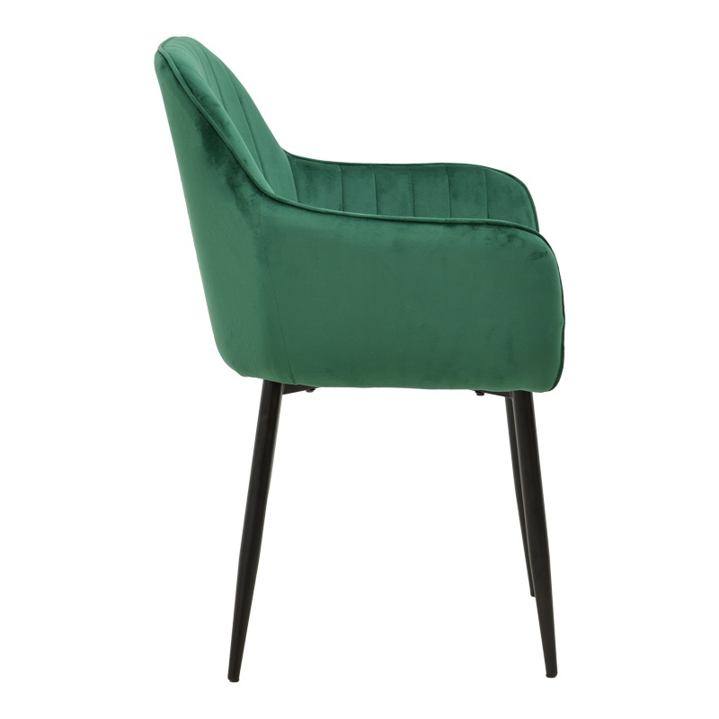 Fotoliu Noor, Pako World, Catifea Verde-Negru, 58x58x86 cm - 2 | YEO