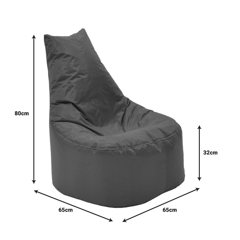 Fotoliu puf impermeabil Norm Pako World Albastru 65x65x80 cm