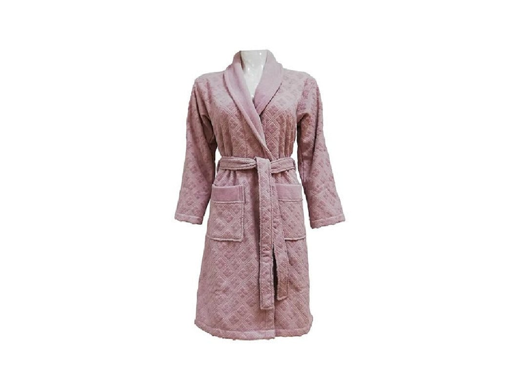 Halat de Baie Jacquard Velour, Unisex, Clerica Hazelnut