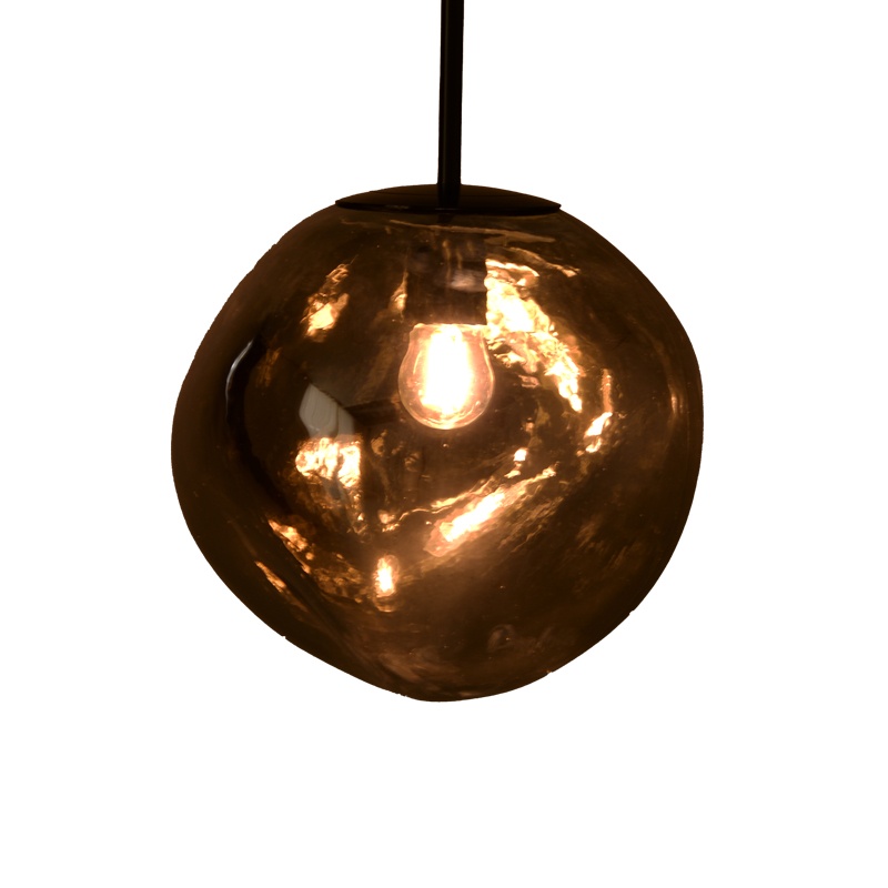Lampa Gloine, Pako World, E27, Argintiu, 28x28x60 cm