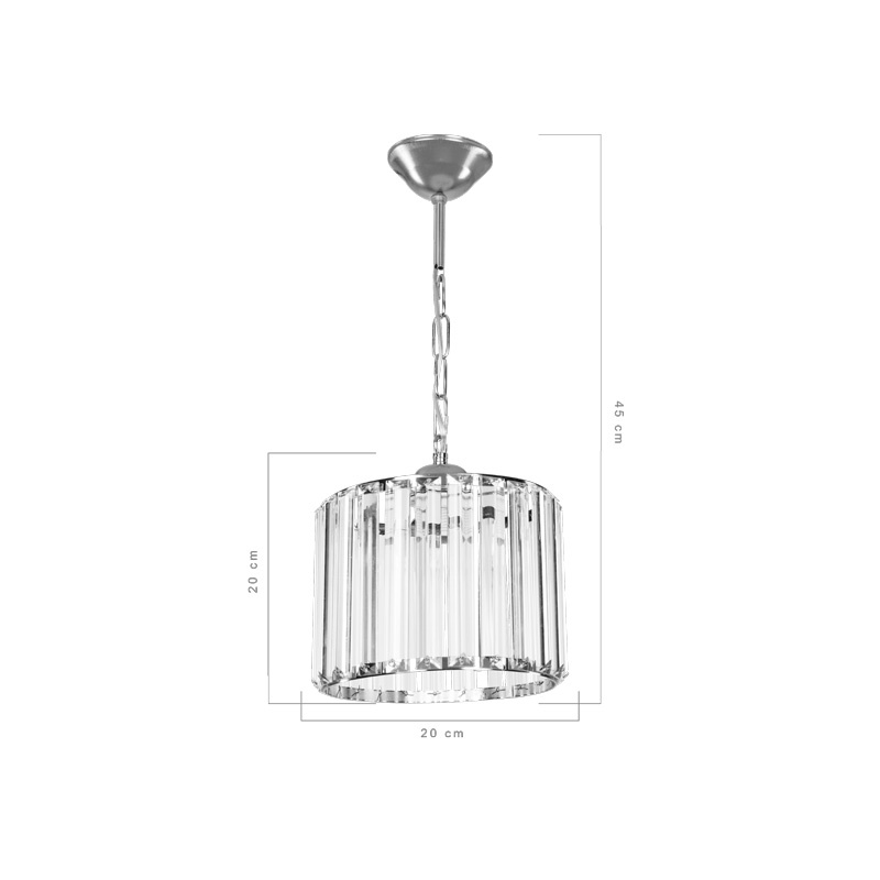 Lampa Lavina, Pako World, E27, Auriu, 20x20x20 cm