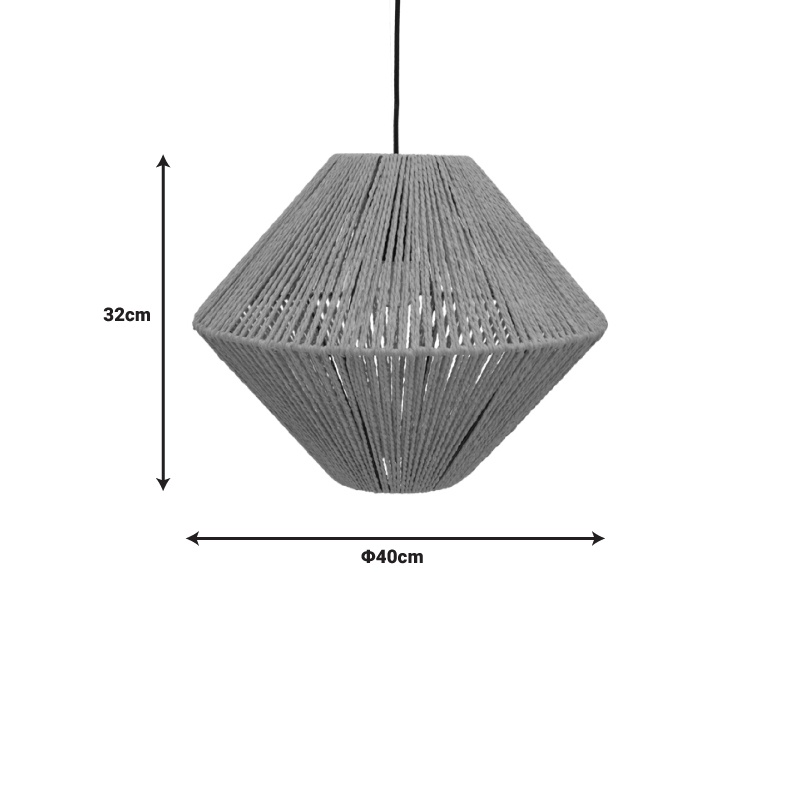 Lampa Palmo Boho, Pako World, E27, Natural, 40x40x32 cm