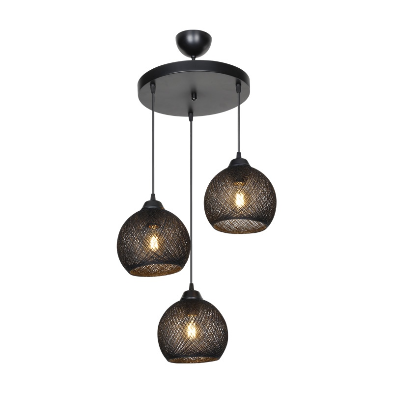 Lampa PWL-0973, Pako World, E27, Negru, 35x35x18 cm - 2 | YEO