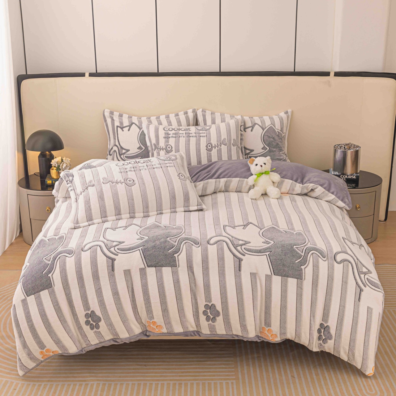 Lenjerie cu elastic Cat Romeo 4 Piese (Cocolino)