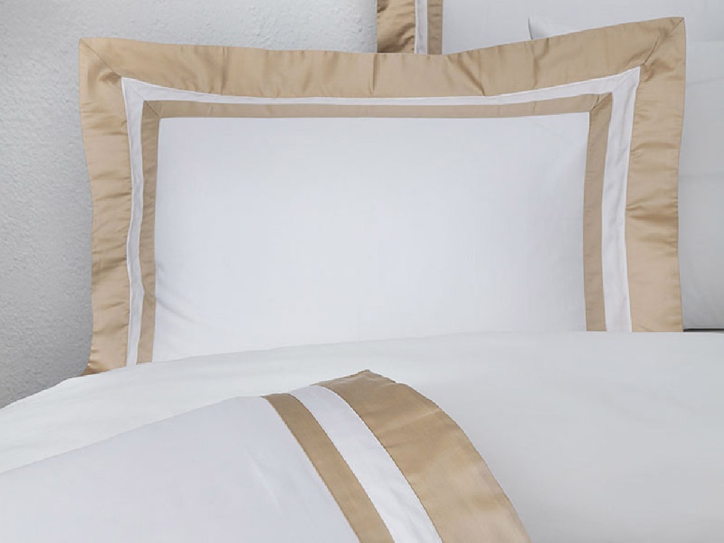Lenjerie King Size Nouveau Camel (Bumbac Egiptean) - 1 | YEO