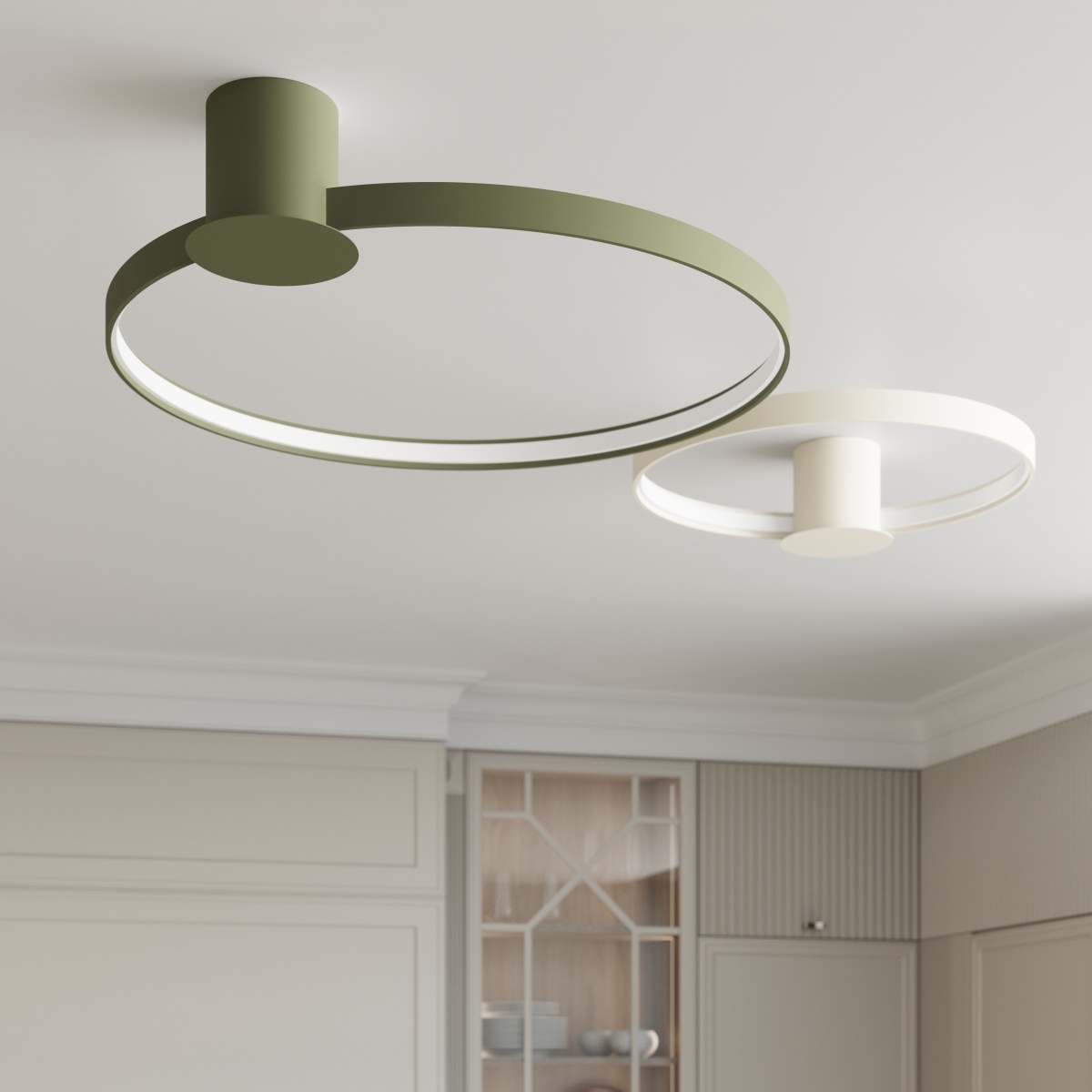 Lustra LED Rio 78 Bej 3000K 78x84x13 cm
