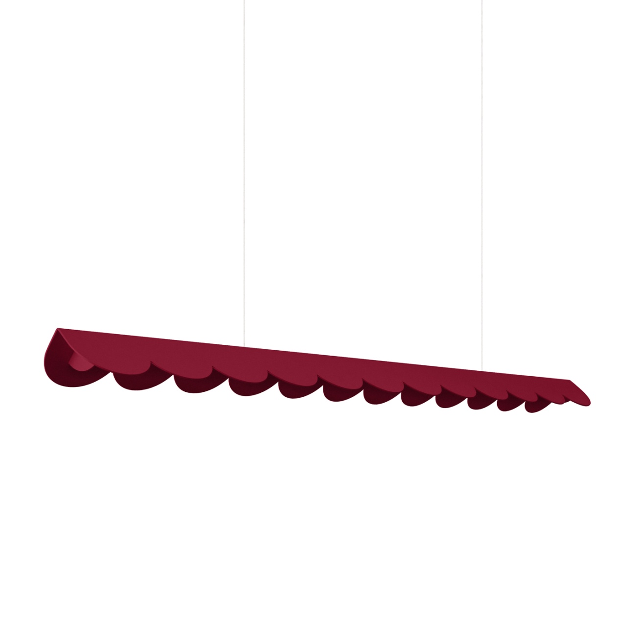 Lustra suspendata LED Biscuit Burgundy 4000K 131x13x200 cm