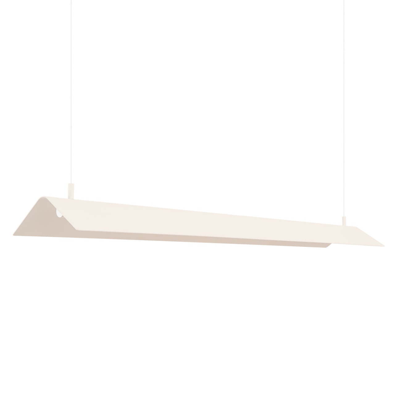 Lustra suspendata LED Elva Bej 4000K 150x27.5x200 cm