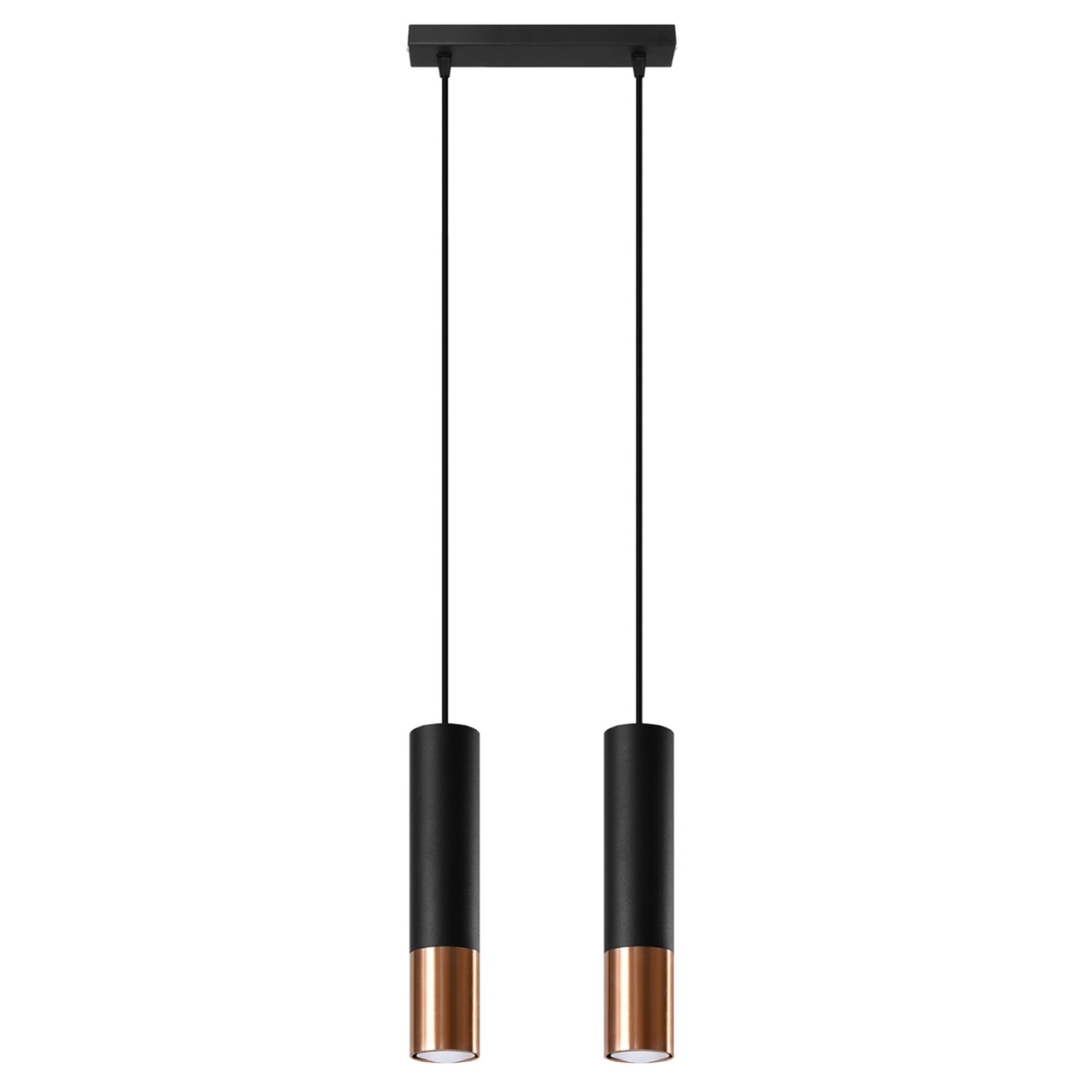 Lustra suspendata Loopez Cupru 30x6x90 cm