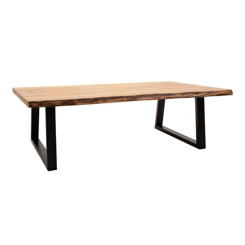Masa de cafea Boho Miles, Pako World, Lemn de salcam, Natural, 115x60x45 cm