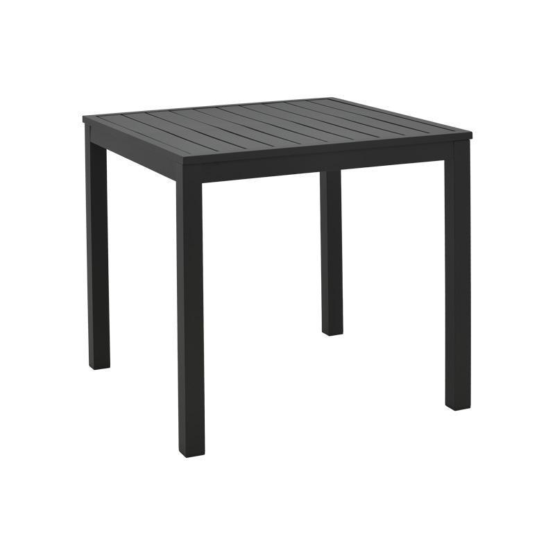 Masa de plaja Kliton, Pako World, Aluminiu, Negru, 45x45x41 cm