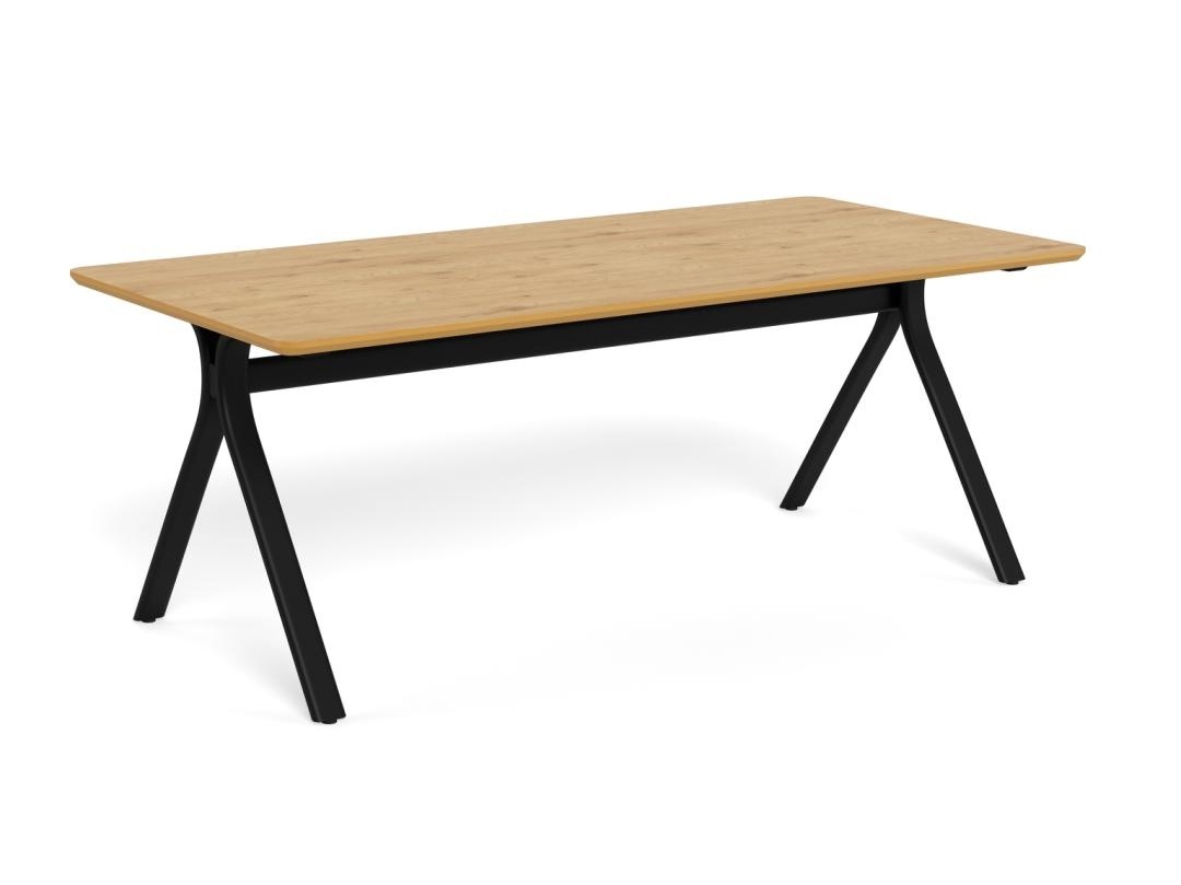 Masa dining Bristol, Natural, 75x200x100 cm - Imagine 3