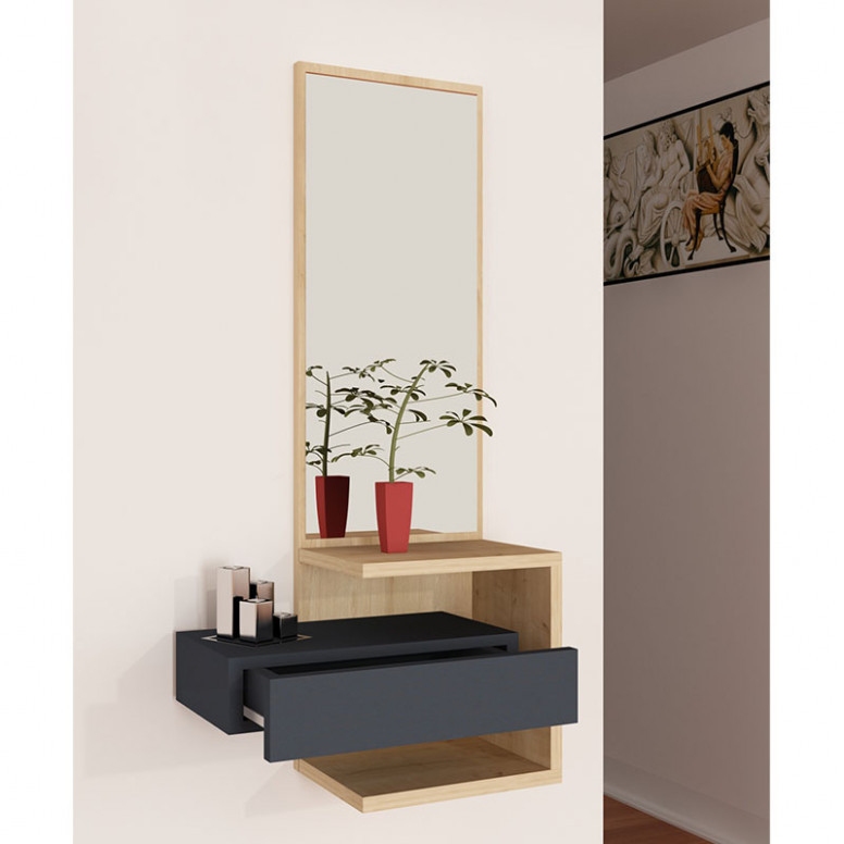 Masa Dressing Sabine Natural 40x31.5x90 cm - 2 | YEO