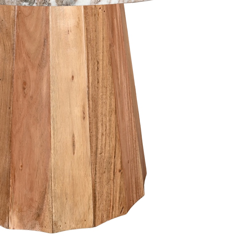 Masa Ezerdian boho Natural 150x150x76 cm - 3 | YEO