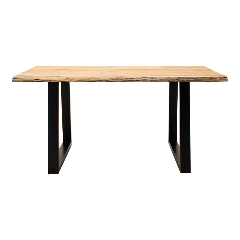 Masa Miles Slim Boho, Pako World, Lemn de salcam, Grosime 3.7 cm, Natural, 180x90x76 cm - 2 | YEO