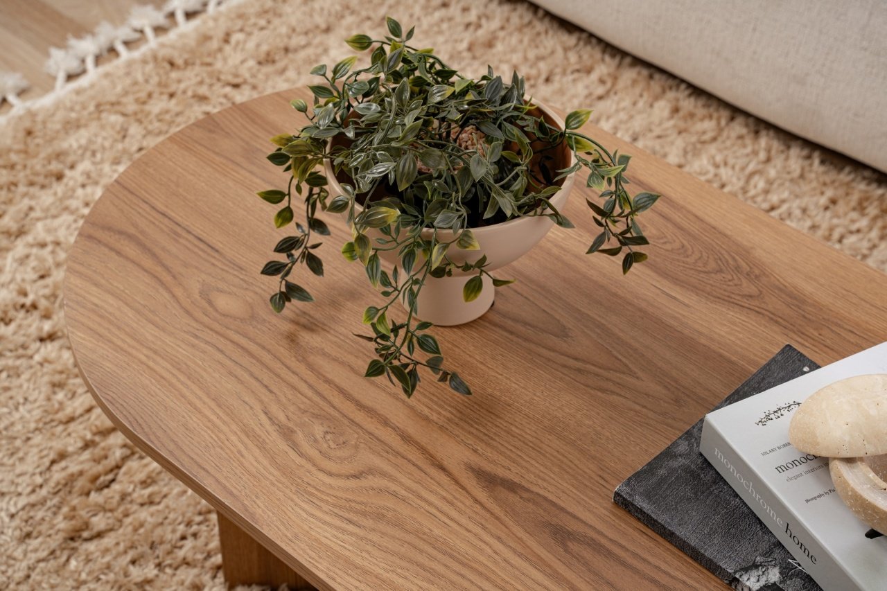 Masuta de cafea Oval Galben - 2 | YEO
