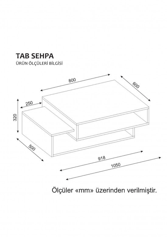 Masuta de Cafea Tab - Alb, Red - 3 | YEO