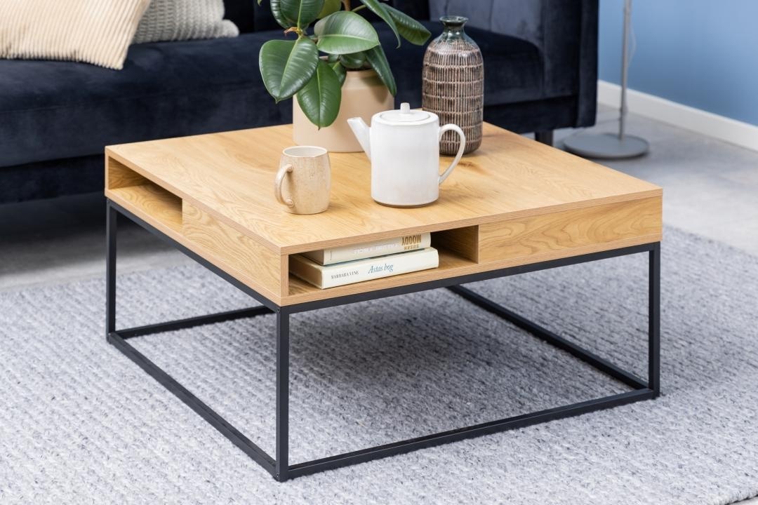 Masuta de cafea Willford, Natural, 40x80x80 cm - Imagine 3