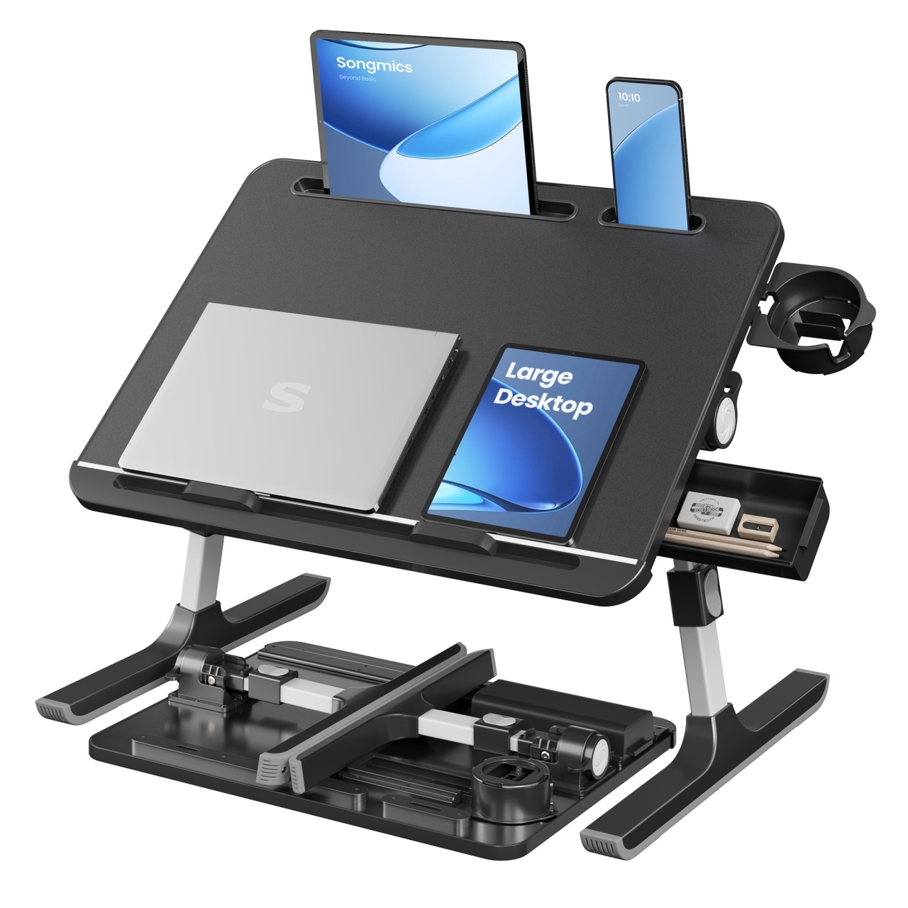 Masuta pentru laptop Barden, Negru, 56x40x36 cm