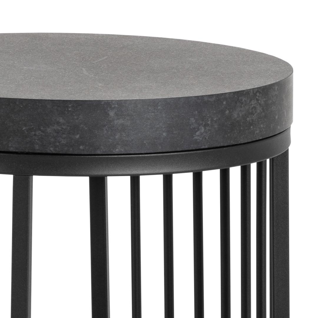 Noptiera Strington, Negru, 65x35x35 cm - Imagine 5